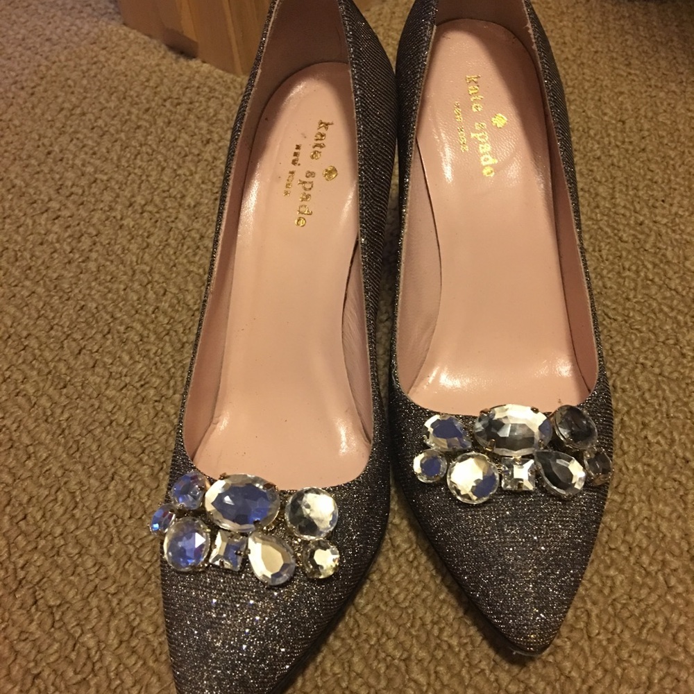 Kate Spade New York Multicolor sequin heels 7.5